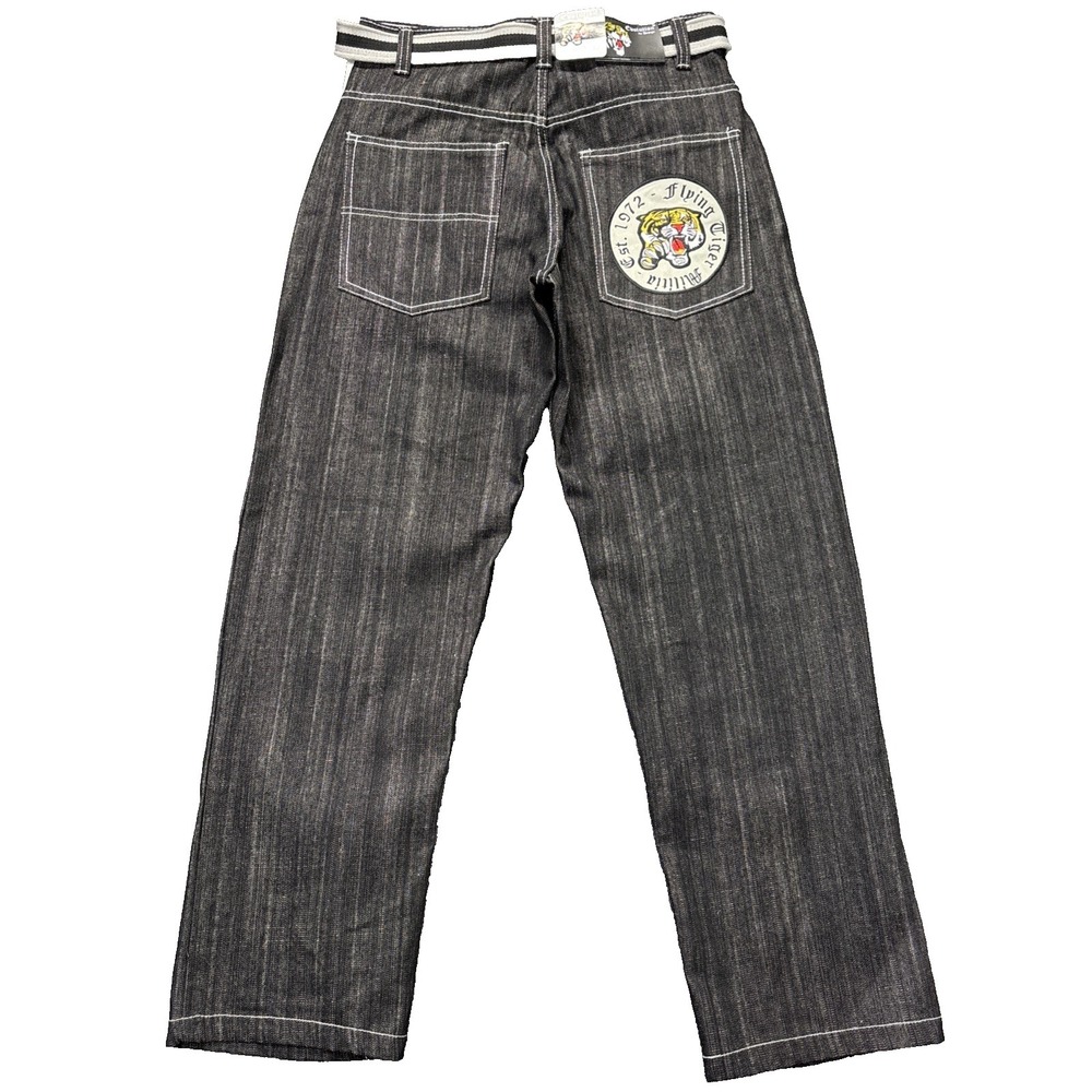 Evolution In Design Jeans Mens 34x32 Flying Tigers  Baggy Skater Grunge Y2K NEW‎